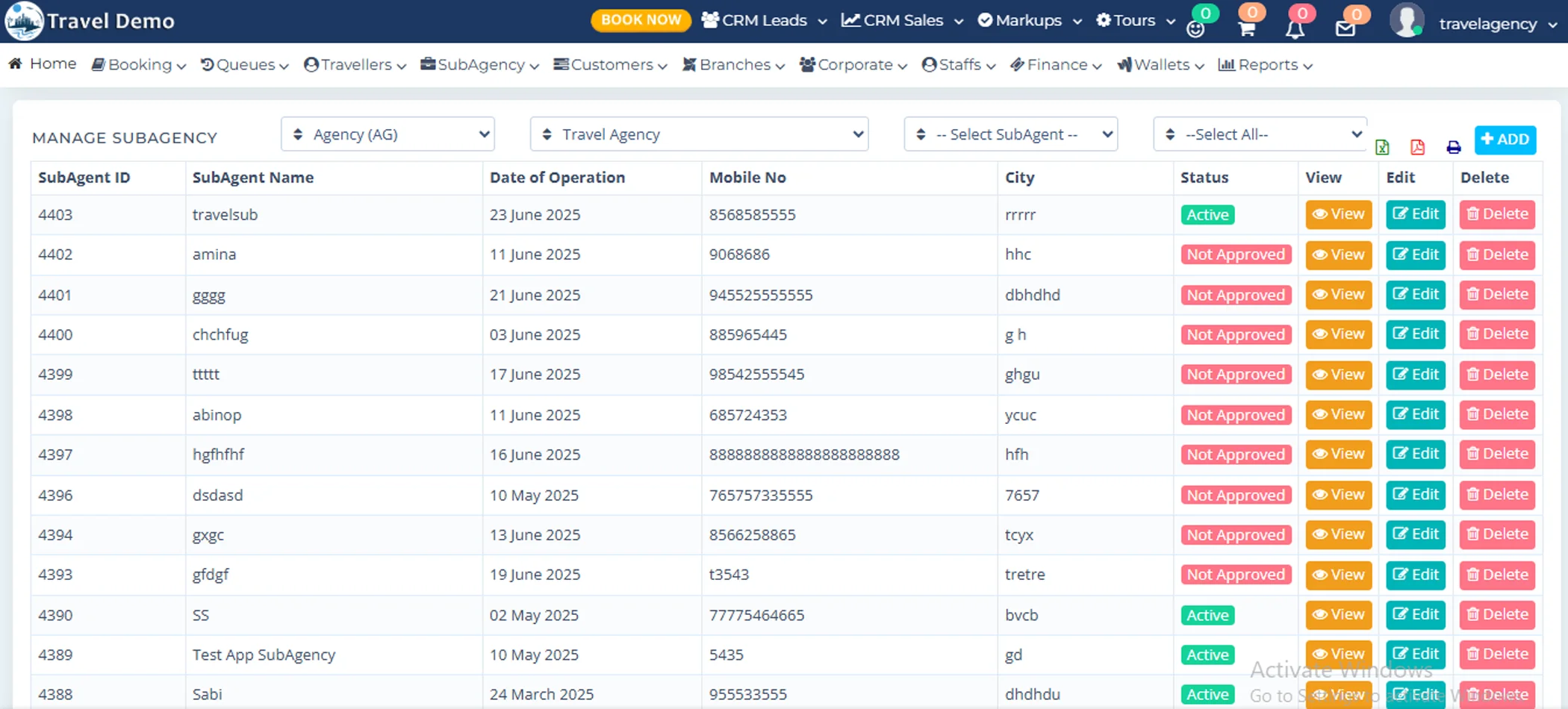Travel Software Provider