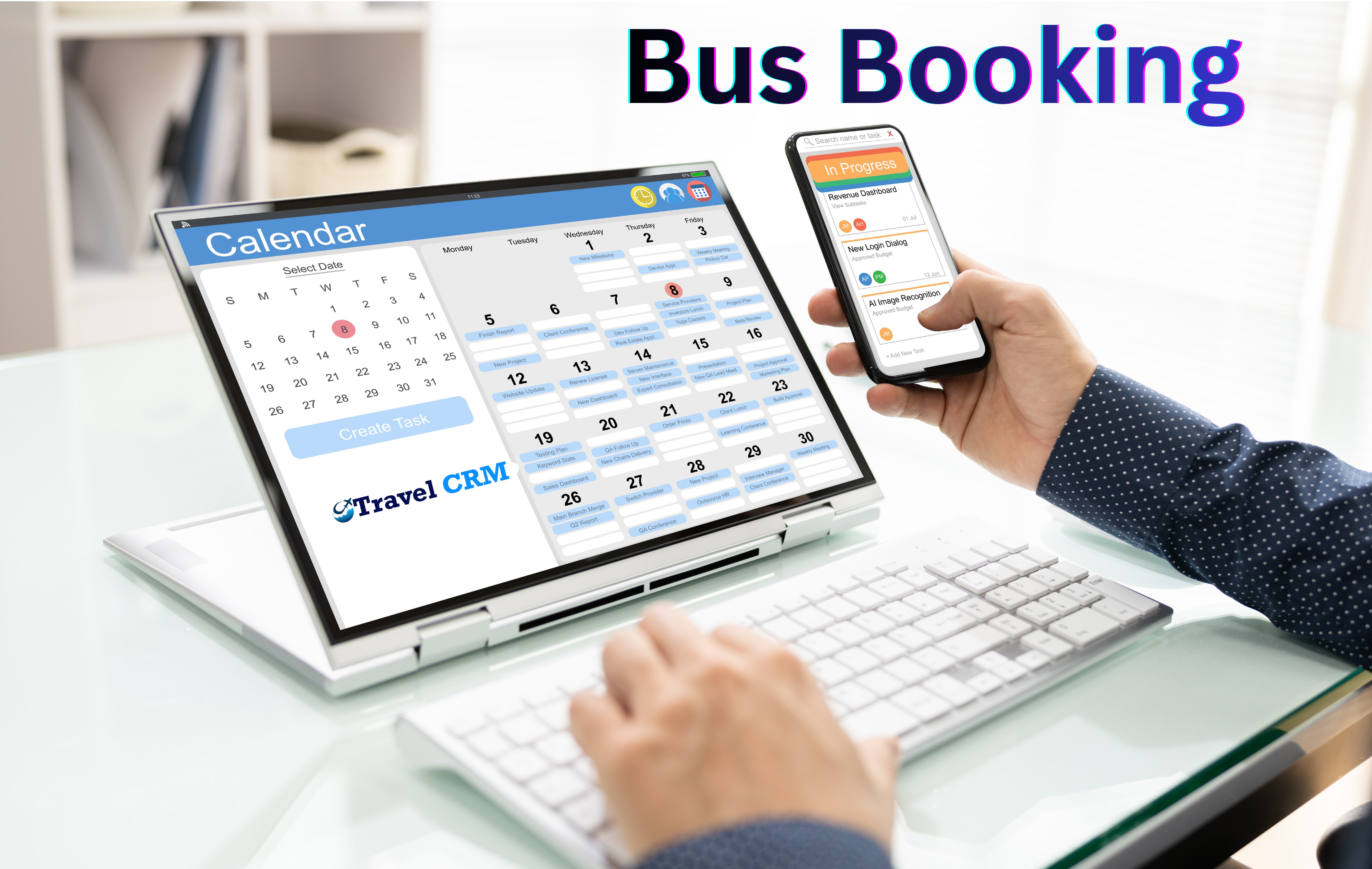 Travel CRM Software Demo Dashboard